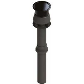 Salida techo Ø80/110mm negra chimenea FIG