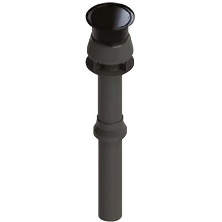 Salida techo Ø80/110mm negra chimenea FIG