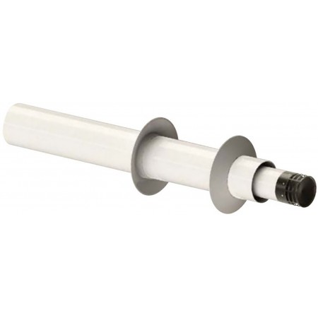 Tramo terminal coaxial horizontal Ø80/110mm chimenea FIG