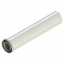 Chimenea Ø80/125x500mm Macho-Hembra aluminio pintado blanco chimenea FIG