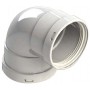 Codo 90º Ø80mm Hembra-Hembra aluminio pintado epoxi chimenea FIG
