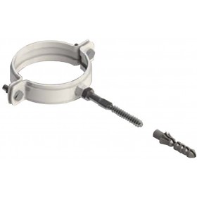 Abrazadera pared Ø80mm aluminio pintado epoxi chimenea FIG