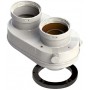 Adaptador biflujo Ø80mm en aluminio compatible SAUNIER DUVAL pintado chimenea FIG