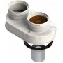 Adaptador biflujo Ø80mm en aluminio compatible COINTRA pintado chimenea FIG