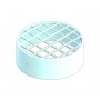 Deflector horizontal Ø80mm aspiración nylon blanco chimenea FIG