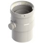Manguito Ø80mm con tapón condensados aluminio pintado epoxi chimenea FIG