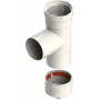 Te 90º Ø80mm con tapón condensados aluminio pintado epoxi chimenea FIG