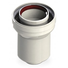 Ampliación Ø60/100mm  Ø80/110mm en aluminio chimenea FIG