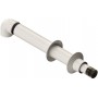 Kit evacuación Ø80/110mm horizontal en aluminio pintado blanco chimenea FIG