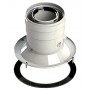 Conexión vertical Ø60/100mm PP/acero lacado blanco chimenea FIG compatible VAILLANT