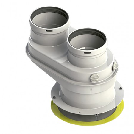 Adaptador bitubular compatible VAILLANT chimenea FIG