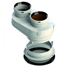 Adaptador bitubular compatible JUNKERS chimenea FIG