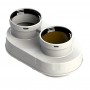 Adaptador biflujo compatible BAXI-VIESMANN chimenea FIG