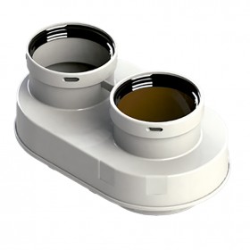 Adaptador biflujo compatible BAXI-VIESMANN chimenea FIG