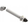 Kit horizontal Ø60/100mm PP/acero lacado blanco chimenea FIG compatible VIESSMAN