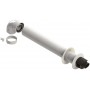 Kit horizontal Ø60/100mm PP/acero lacado blanco chimenea FIG compatible BERETTA