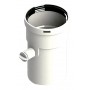 Manguito Ø80mm unión con recogida de condensados Hembra-Hembra PP chimenea FIG