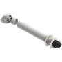 Kit horizontal Ø60/100mm PP/acero lacado blanco chimenea FIG compatible SIME