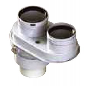 Adaptador bitubular compatible INTERGAS chimenea FIG