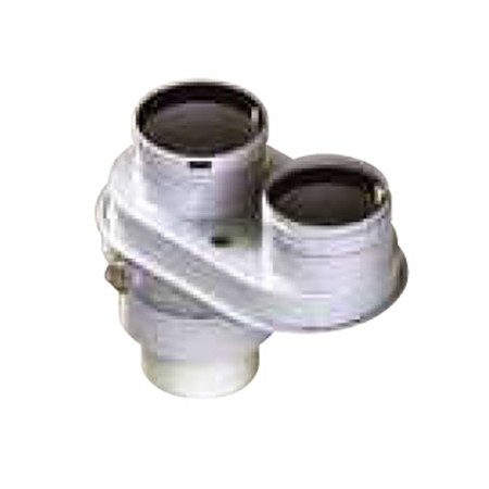 Adaptador bitubular compatible INTERGAS chimenea FIG