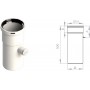 Chimenea con toma de muestras Ø125x500mm chimenea FIG