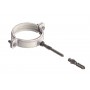 Abrazadera pared Ø200mm acero galvanizado pintado blanco chimenea FIG