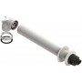 Kit horizontal Ø60/100mm PP/acero lacado blanco chimenea FIG compatible DOMUSA EVOLTOP