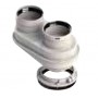 Adaptador biflujo compatible DOMUSA chimenea FIG