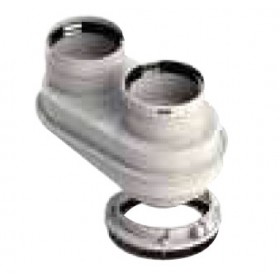 Adaptador biflujo compatible DOMUSA chimenea FIG