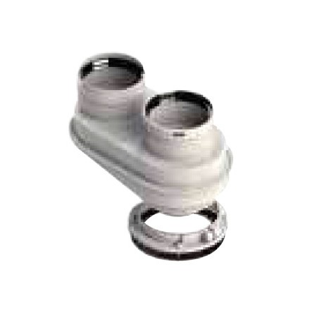 Adaptador biflujo compatible DOMUSA chimenea FIG