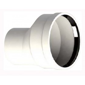 Ampliación Ø125mm a Ø160mm asimétrica Macho-Hembra PP chimenea FIG