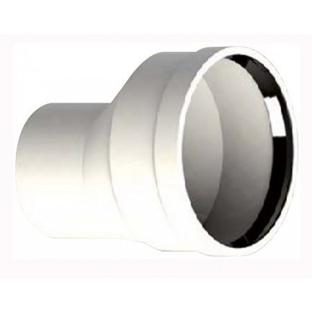 Ampliación Ø160mm a Ø200mm asimétrica Macho-Hembra PP chimenea FIG