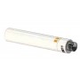 Terminal horizontal Ø100/150mm PP/acero lacado blanco chimenea FIG