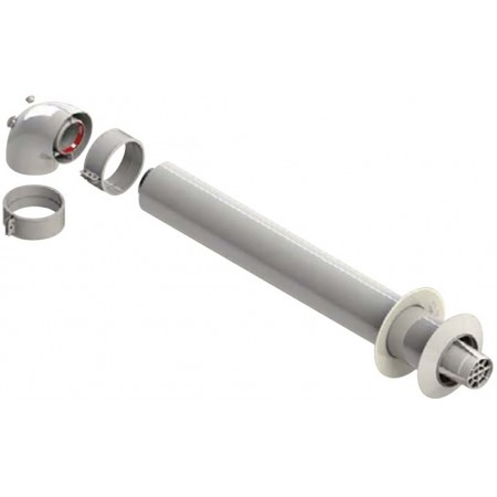 Kit coaxial Ø60/100mm calentador compatible GDA chimenea FIG