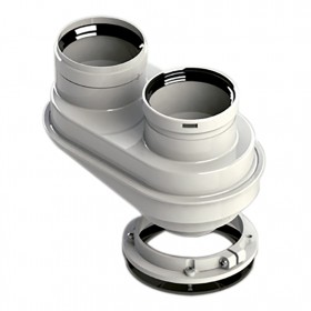 Adaptador biflujo compatible SAVIO chimenea FIG