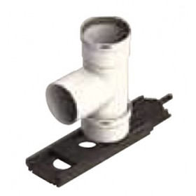 Te 90º con soporte Ø80mm shunt chimenea FIG