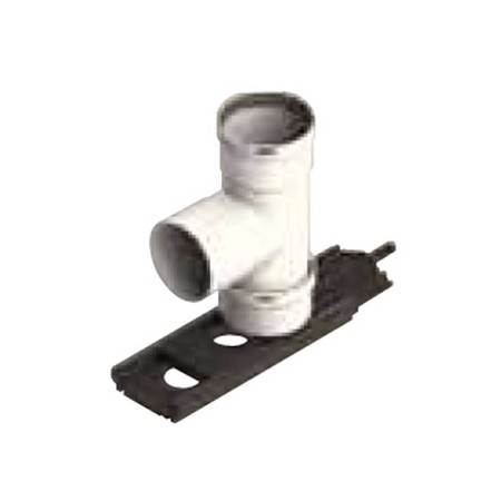 Te 90º con soporte Ø80mm shunt chimenea FIG