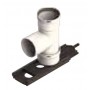 Te 90º con soporte Ø80mm shunt chimenea FIG