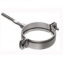 Abrazadera Ø150mm acero galvanizado lacado blanco chimenea FIG