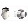 Tramo coaxial aspiración fachada 60/100/80mm chimenea FIG