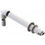 Kit horizontal Ø60/100mm PP/acero lacado blanco chimenea FIG compatible INTERGAS