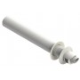 Terminal horizontal Ø60/100mm PP/acero lacado blanco chimenea FIG