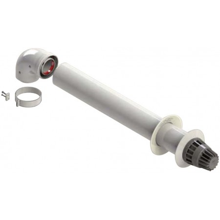 Kit horizontal Ø60/100mm compatible FONDITAL chimenea FIG