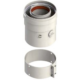 Conexión vertical Ø60/100mm compatible calentadorc FONDITAL chimenea FIG