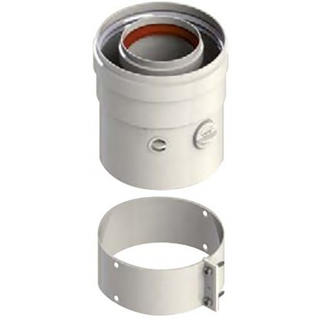 Conexión vertical Ø60/100mm compatible calentadorc FONDITAL chimenea FIG