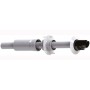 Kit horizontal para sustitución Ø60/100mm PP/acero lacado blanco chimenea FIG