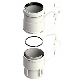 Kit unión para Chimenea flexible continuo Ø50mm chimenea FIG