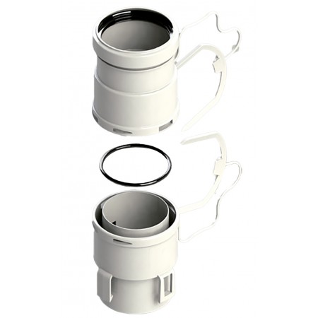Kit unión para Chimenea flexible continuo Ø50mm chimenea FIG