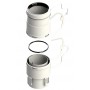 Kit unión para Chimenea flexible continuo Ø50mm chimenea FIG