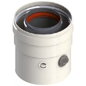 Tramo toma de muestras Ø80/110mm en aluminio chimenea FIG